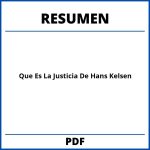 Resumen Del Libro Que Es La Justicia De Hans Kelsen