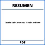 Teoria Del Consenso Y Del Conflicto Resumen