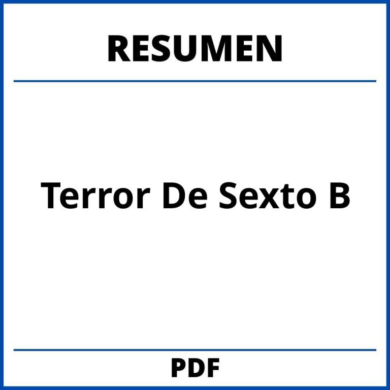 El Terror De Sexto B Resumen Por Capitulos