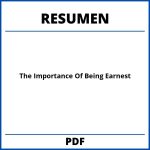 The Importance Of Being Earnest Resumen