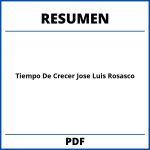Tiempo De Crecer Jose Luis Rosasco Resumen Pdf