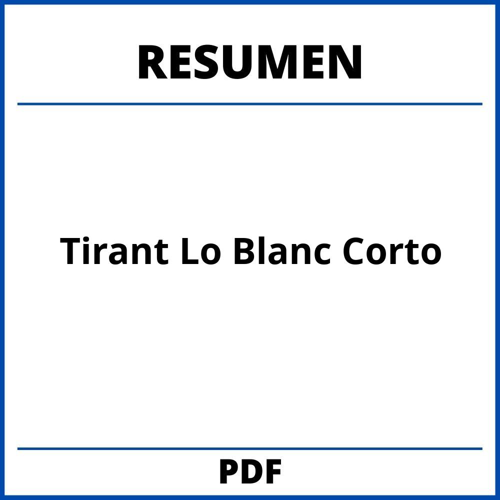 Tirant Lo Blanc Resumen Corto