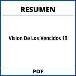 Vision De Los Vencidos Resumen Capitulo 13